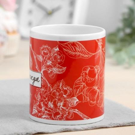 Sublimation "Nadezhda" Flowers, 320 ml, with application-1