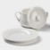 Porcelain broth Magistro "Elegy", 2 items: Boier 450 ml, saucer d = 15.7 cm, white color