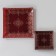 Diningrian "Ornament", 7 items: 30 × 30 cm - 1 pc, 18 × 18 cm - 6 pcs, red red color