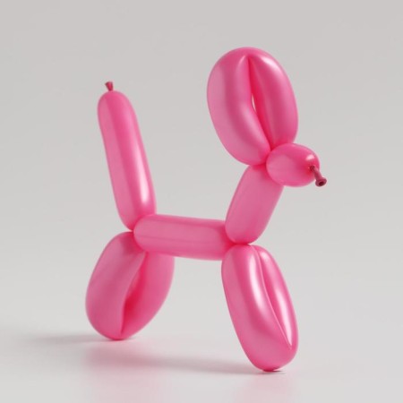 Ball for Twisting latex 150 ", standard, set of 100 pcs., Pink color