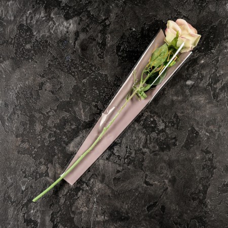 Packet stoop for flowers, "love you", 12.5+4x45 cm, white