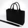Female bag Textura, tout, average size, black color