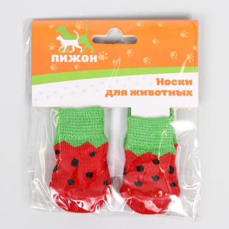 Noskes non -slip "strawberries", s (2.5/3.5 * 6 cm), set 4 pcs-1