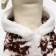 Kombinson "Deer" with a hood, size L (DS 35 cm, og 45 cm, Osh 35 cm), brown