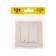 Tot Matte Glass switch, 10 a, 2 cl., With backlight, hidden, glass, beige