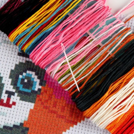Cross -stitching "Sweet Panda", a set for creativity, 15 x 15 cm-5
