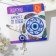 Pin-shaped pins "from the evil eye and evil intentions", 2.2 cm, white-blue color in silver
