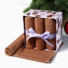 New Year. Set of terry towels 