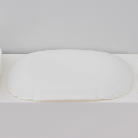 A set of dessert plates Luminarc Lotusia, d = 20.5 cm, glass ceramic, 6 pcs, white color-3