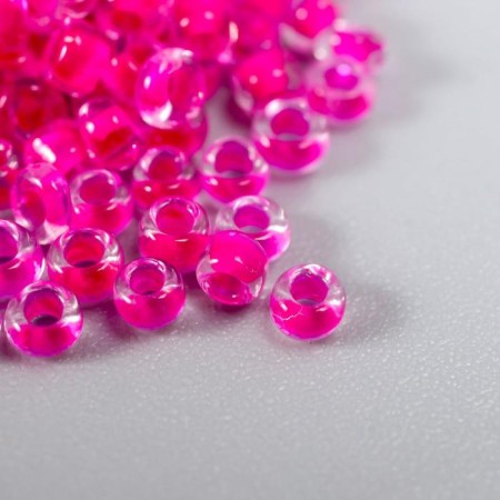 Round size 12/0 transparent "bright pink" 20 g-1