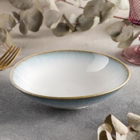 Porcelain salad Magistro "Paveti", 0.38 l, d = 16.5 cm, blue color