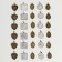 Set for creating jewelry from epoxy resin, shape, pendants of 5 types of 5 pieces