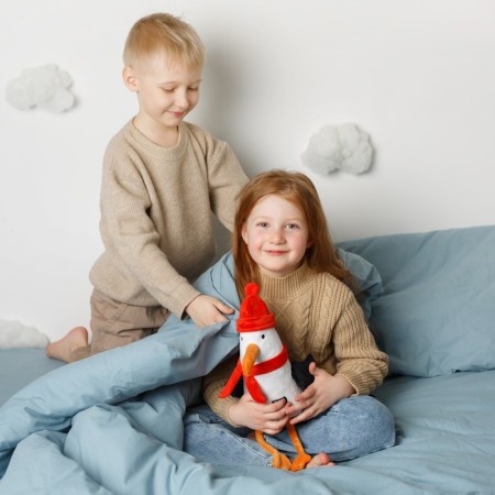 Soft toy "Seagull Winter", 24 cm-10