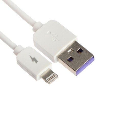 EXPLOYD EX-K-1386, Lightning-USB, 2.4 A, 0.25 m, silicone braid, white-1