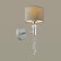 Sconces santiago, e27 1x60W, chrome color, gray