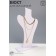 A bust for the jewelry "Eco", 15 × 6 × 26 cm, white color