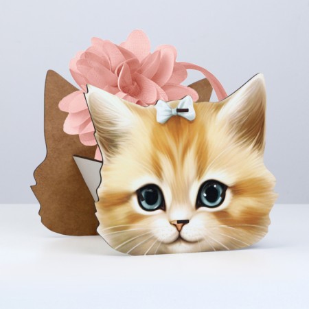 Kittle rim stand "kitten", 17 x 20 x 15 cm