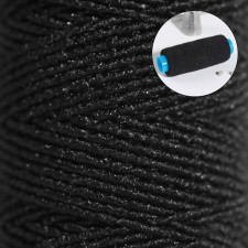 Нитки эластичные, 25 м, цвет чёрный