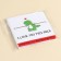 Chewing gum "I love you", in a postcard, 1. 36 g.
