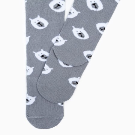 Pantyhose children's kaftan "bears" 92-98 cm, gray-3