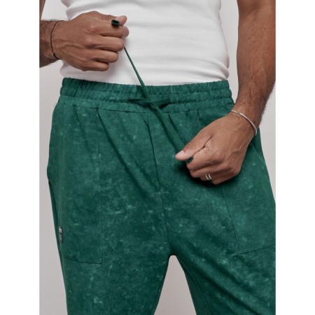 Sports male pants, size 52, green color-15