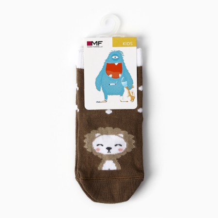 Children's socks, color light gray caramel, size 8-4