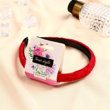 Hair rim "Ariella" flowers, 1 cm, mix-2