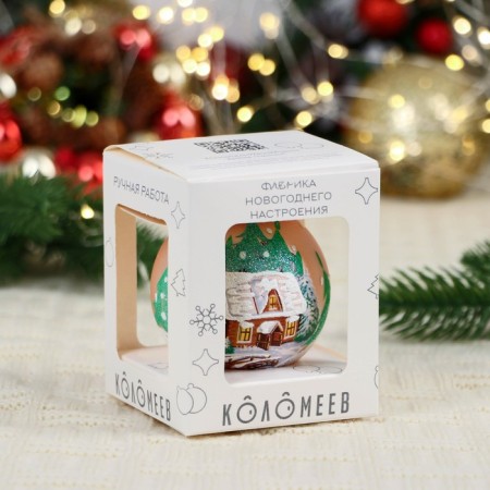 The ball "Landscape 1" mix, D-6.5 cm., In gift packaging-2