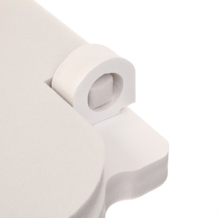 Silent toilet seat, 38 × 50 cm, with a square lid, polystyrene foam-9