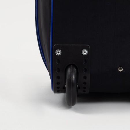 Road bag on wheels, a lightning department, with an increase, an outer pocket, black color-4