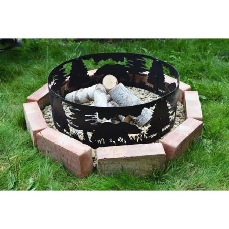 The collapsible “taiga” ring for a fire, 60 x 20 cm, metal thickness 1.5 mm