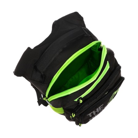School backpack, 40 x 25 x 22 cm, Grizzly, ergonomic back, laptop compartment, black/green-9