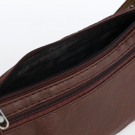 Waist bag, and/k, 30*1.5*10 cm, lightning department, 2 n/pocket, brown-5