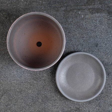 Flower pot "vine" pink-gray, 0.75 liters-2