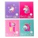 A set of notebooks 10 pieces, 12 sheets, in a ruler, cover covered paper, Minnie Mouse and unicorn