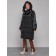 Coat insulated winter female, size 50, black color