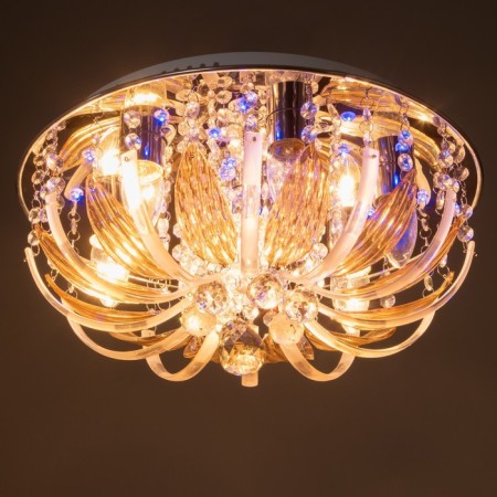 Emilia chandelier 7x40W E27 with a remote control, color chrome 41x41x19 cm-6