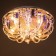 Emilia chandelier 7x40W E27 with a remote control, color chrome 41x41x19 cm