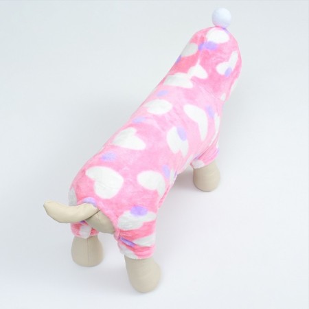 Assumes "Love" with a hood, size 2xl (DS 45 cm, Osh 45 cm, og 55 cm), pink-4