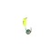 Mormyshka column lime, black stripes + ball rainbow, weight 0.55 g