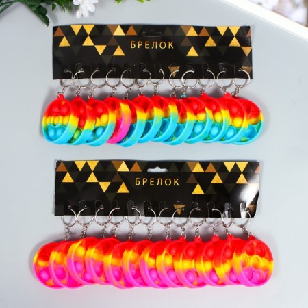 Trick rubber anti -stress (endless pipe) "Multi -colored" mix 5.5x5x1.3 cm-3
