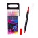 Set of markers 18 colors, bilateral, black case in a plastic penalty