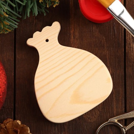 Harvesting for creativity Suspension "Gift bag", 8.5x7x1.2, pine-2