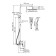 The shower system wasserkraft a155.198.201.bg, tropical shower, shower, gold