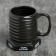 Ceramic Coramic mug “100% man”, 400 ml, black color