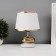 Traffic lamp with a lampshade Risalux "Drops", 1 × 40 W, E27, White/gold, 17 × 17 × 24 cm