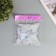 Magnet Plastic glows in the dark "gray butterflies" double wings set 12 pcs