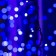 Garland "Curtain" 2 × 1.5 m, IP44, UMS, dark thread, 360 LED, Blue glow, 220 V