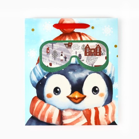 Package New Year's laminated “Penguin”, m 30 x 26 x 9 cm, New Year-4