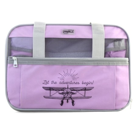 Bag-carrier "Techno" for animals, 40 x 25 x 28 cm, lilac-1